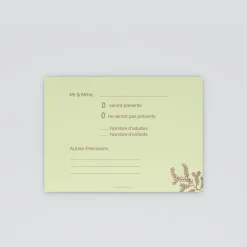 Coupon-réponse Mariage^Planet cards Proverbe et Bois