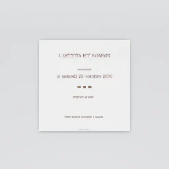 Save The Date^Planet cards Proverbe et Bois