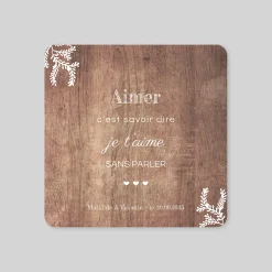 Faire-part Mariage Champêtre | Gamme Complète^Planet cards Proverbe et Bois
