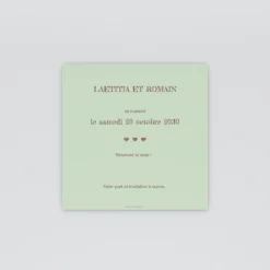 Save The Date^Planet cards Proverbe et Bois