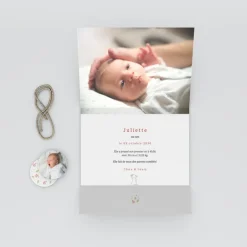 Faire-part Naissance Animaux^Planet cards Renard et Couronne Liberty
