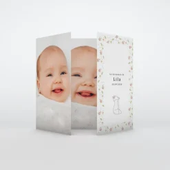 Faire-part Naissance Animaux^Planet cards Renard et Couronne Liberty