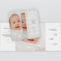 Faire-part Naissance Animaux^Planet cards Renard et Couronne Liberty