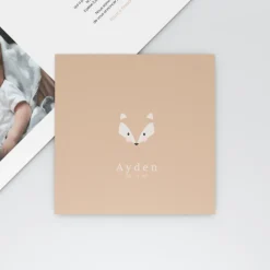 Faire-part Naissance Animaux | Faire-part Naissance Garçon^Planet cards Renard Minimaliste