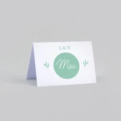 Marque-place Mariage^Planet cards Romance classique