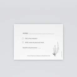 Coupon-réponse Mariage^Planet cards Romance classique