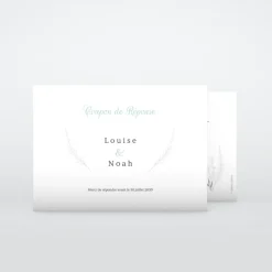 Coupon-réponse Mariage^Planet cards Romance classique
