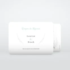 Coupon-réponse Mariage^Planet cards Romance classique