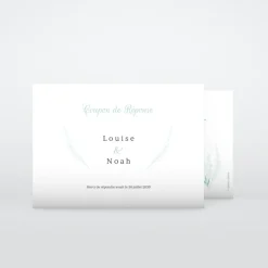 Coupon-réponse Mariage^Planet cards Romance classique