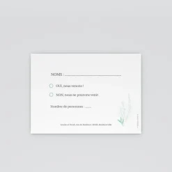 Coupon-réponse Mariage^Planet cards Romance classique