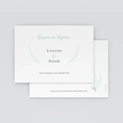 Coupon-réponse Mariage^Planet cards Romance classique