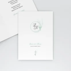 Livret De Messe Mariage^Planet cards Romance classique