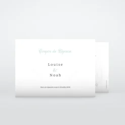 Coupon-réponse Mariage^Planet cards Romance classique