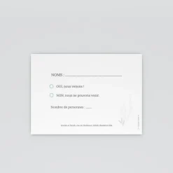 Coupon-réponse Mariage^Planet cards Romance classique