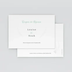 Coupon-réponse Mariage^Planet cards Romance classique