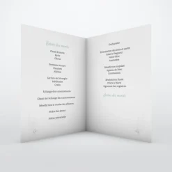 Livret De Messe Mariage^Planet cards Romance classique