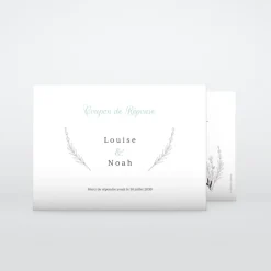 Coupon-réponse Mariage^Planet cards Romance classique