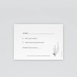 Coupon-réponse Mariage^Planet cards Romance classique