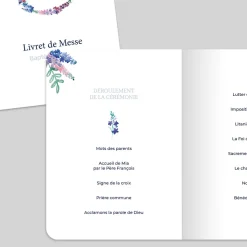 Livret De Baptême^Planet cards Ronde de Delphiniums