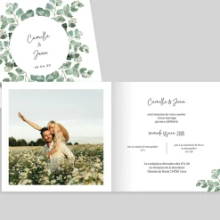 Faire-part Mariage Champêtre | Gamme Complète^Planet cards Ronde d'eucalyptus