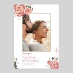 Faire-part Mariage Bohème | Faire-part Mariage Champêtre^Planet cards Rose et Marguerite