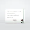 Carte Remerciement Décès^Planet cards Rose rouge et croix verte
