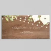 Faire-part Mariage Champêtre^Planet cards Roses bois et lumières