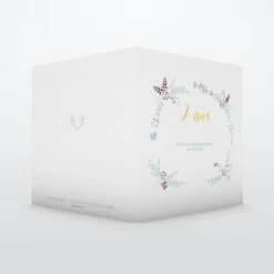Carte Invitation Anniversaire Enfant Fille^Planet cards Ruban et Fleurs