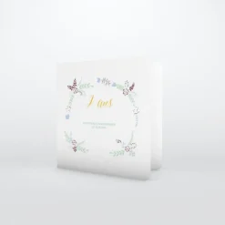 Carte Invitation Anniversaire Enfant Fille^Planet cards Ruban et Fleurs