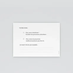 Coupon-réponse Mariage^Planet cards Rêve D'été