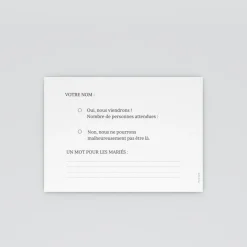 Coupon-réponse Mariage^Planet cards Rêve D'été