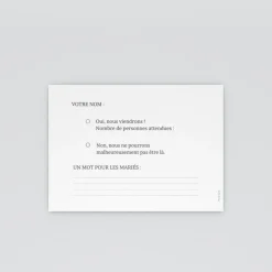 Coupon-réponse Mariage^Planet cards Rêve D'été