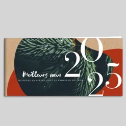 Carte De Vœux Entreprise Nature^Planet cards Sapins Colorés
