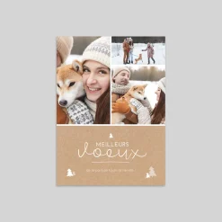 Carte De Vœux Famille | Carte De Vœux Nature^Planet cards Sapins et Multiphoto