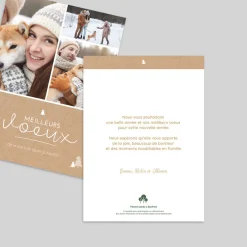 Carte De Vœux Famille | Carte De Vœux Nature^Planet cards Sapins et Multiphoto