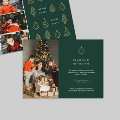 Carte De Noël Photo^Planet cards Sapins Scintillants