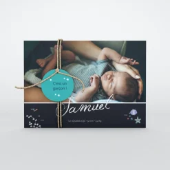 Faire-part Naissance Animaux | Créations En Collaboration^Planet cards Sous l'Océan Bleu