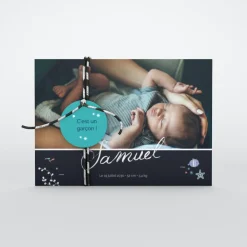 Faire-part Naissance Animaux | Créations En Collaboration^Planet cards Sous l'Océan Bleu