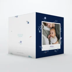 Faire-part Naissance Animaux | Créations En Collaboration^Planet cards Sous l'Océan Bleu