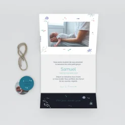 Faire-part Naissance Animaux | Créations En Collaboration^Planet cards Sous l'Océan Bleu