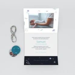 Faire-part Naissance Animaux | Créations En Collaboration^Planet cards Sous l'Océan Bleu