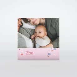 Faire-part Naissance Animaux | Créations En Collaboration^Planet cards Sous l'océan rose