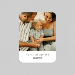 Carte Remerciement Baptême Photo^Planet cards Souvenirs Heureux