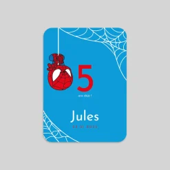 Carte Invitation Anniversaire Enfant Animaux^Planet cards Super Héros Araignée