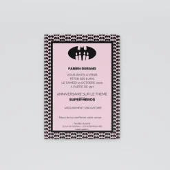 Carte Invitation Anniversaire Enfant Garçon^Planet cards Super-héros