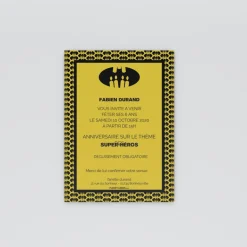 Carte Invitation Anniversaire Enfant Garçon^Planet cards Super-héros