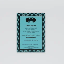 Carte Invitation Anniversaire Enfant Garçon^Planet cards Super-héros