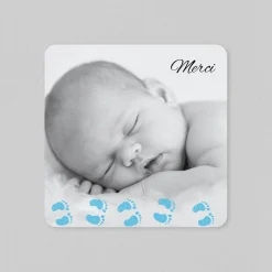 Carte Remerciement Naissance Classique | Carte Remerciement Naissance Garçon^Planet cards Sur les pas