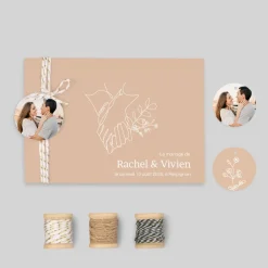 Faire-part Mariage Bohème | Gamme Complète^Planet cards Ta Main Dans Ma Main