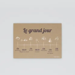 Programme De Mariage^Planet cards Tablette chocolat